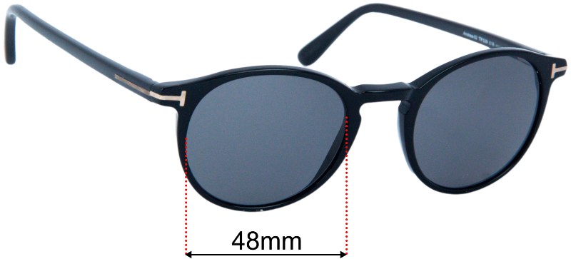 Tom Ford Andrea-02 TF539 48mm Replacement Lenses